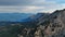 Maglic Mountain aerial landscape at sunset