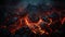 Magma Veins: Fiery Beauty of a Volcanic Eruption
