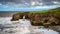 Magnesian Limestone Cliffs below Souter Lighthouse