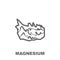 Magnesium icon. Element of row matterial icon. Thin line icon for website design and development, app development. Premium icon
