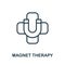 Magnet Therapy icon from alternative medicine collection. Simple line Magnet Therapy icon for templates, web design and