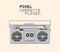 Magnetic cassette stereo Hi-Fi player