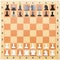 Magnetic chessboard. Education concept, chess lesson, intellectual game