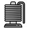 Magnetic coil icon, outline style