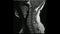 Magnetic Resonance images of Cervical spine sagittal T1-weighted images in Cine mode MRI Cervical spine