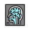 magnetic resonance imaging radiology color icon vector illustration