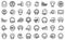 Magnetic resonance tomography icons set outline vector. Medical ct scan