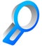 Magnfier glass icon. Zoom, examine, research, lookup, search for