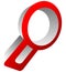 Magnfier glass icon. Zoom, examine, research, lookup, search for