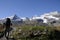 Magnificant mountain region Upper Engadin in the Swiss alps