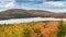 Magnificence of New England foliage scenario in autumn