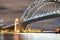 Magnificence of Sydney Harbour Bridge at dusk