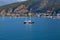 The magnificent Aegean Sea and one of the beautiful coasts in Fethiye.