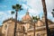 Magnificent Ancient Architecture: Jerez de la Frontera Cathedral with Palm Trees