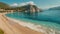 magnificent Becici beach Montenegro coastline beauty in nature