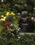 Magnificent cascade fountain in Butchard-garden