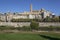 Magnificent cathedral overlooking the town Lleida, Catalonia, Spain