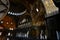 The magnificent ceiling of Hagia Sophia Aya Sofya in the Sultanahmet district of Istanbul in Turkey