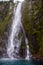 Magnificent cliff of Milford Sound fjord