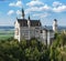 Magnificent fairy-tale castle Neuschwanstein, the main tourist attraction of the Bavarian Alps on a beautiful summer