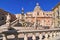 Magnificent fountain Fontana Pretoria on Piazza Pretoria. Work of the Florentine sculptor Francesco Camilliani. Palermo Sicily