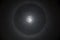 Magnificent full moon with misty halo