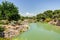 The magnificent garden of Saint Adrien in Servian in the department of Herault in the Occitanie region