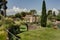 The magnificent garden of Saint Adrien in Servian in the department of Herault in the Occitanie region