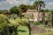 The magnificent garden of Saint Adrien in Servian in the department of Herault in the Occitanie region