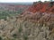 Magnificent geological formation,beautiful layers of colored rocks in the middle of an untouched nature.