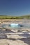 Magnificent geyser Strokkur. The geyser throws out the fountain