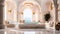 Magnificent hammam in light marble wellness relaxation traditional