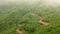 Magnificent himalayas mountain view on a foggy day