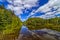 Magnificent lake reflecting the skies and the clouds - Thunder Bay, Ontario, Canada