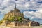 Magnificent Mont Saint Michel cathedral on the island, Normandy, Northern France, Europe