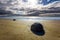 Magnificent mysterious boulder Moeraki