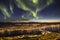 Magnificent northern lights above Tromso, Norway