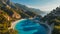 Magnificent Oludeniz in Turkey coastline vacation summer lagoon luxury paradise