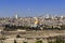 Magnificent panorama of Jerusalem. Dome of the Rock and Dome of