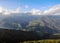 Magnificent panorama over the ridges and Tech Valley from the Tower of Mir, Prats-de-Mollo, Pyrenees-Orientales, France