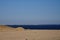 The magnificent Red Sea coast with sand dunes in the Gulf of Aqaba. Dahab, South Sinai Governorate, Egypt