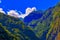 Magnificent rolling mountains and bright light and shadow in Taroko National Scenic Area