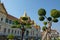 A magnificent royal palace in the capital of Thailand on a sunny day