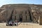 The magnificent ruins of the Great Temple of Rameses II at Abu Simbel in Egypt.