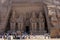 The magnificent ruins of the Great Temple of Rameses II at Abu Simbel in Egypt.