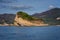 Magnificent daily seascape at summer. The Turtle island Marathonisi, Zakynthos Island, Greece