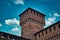 The magnificent Sforza Castle , Castello Sforzesco in Milan