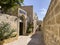 Magnificent side streets, narrow roads, architectural and artistic structures in mard