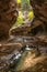 Magnificent Subway gorge landmark in the Zion National Park in Utah