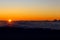 Magnificent sunset at Haleakala in Maui